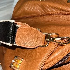 lanyibaigeroo | Bags | Nwot Lanyibaigeroo Brown And Gold 